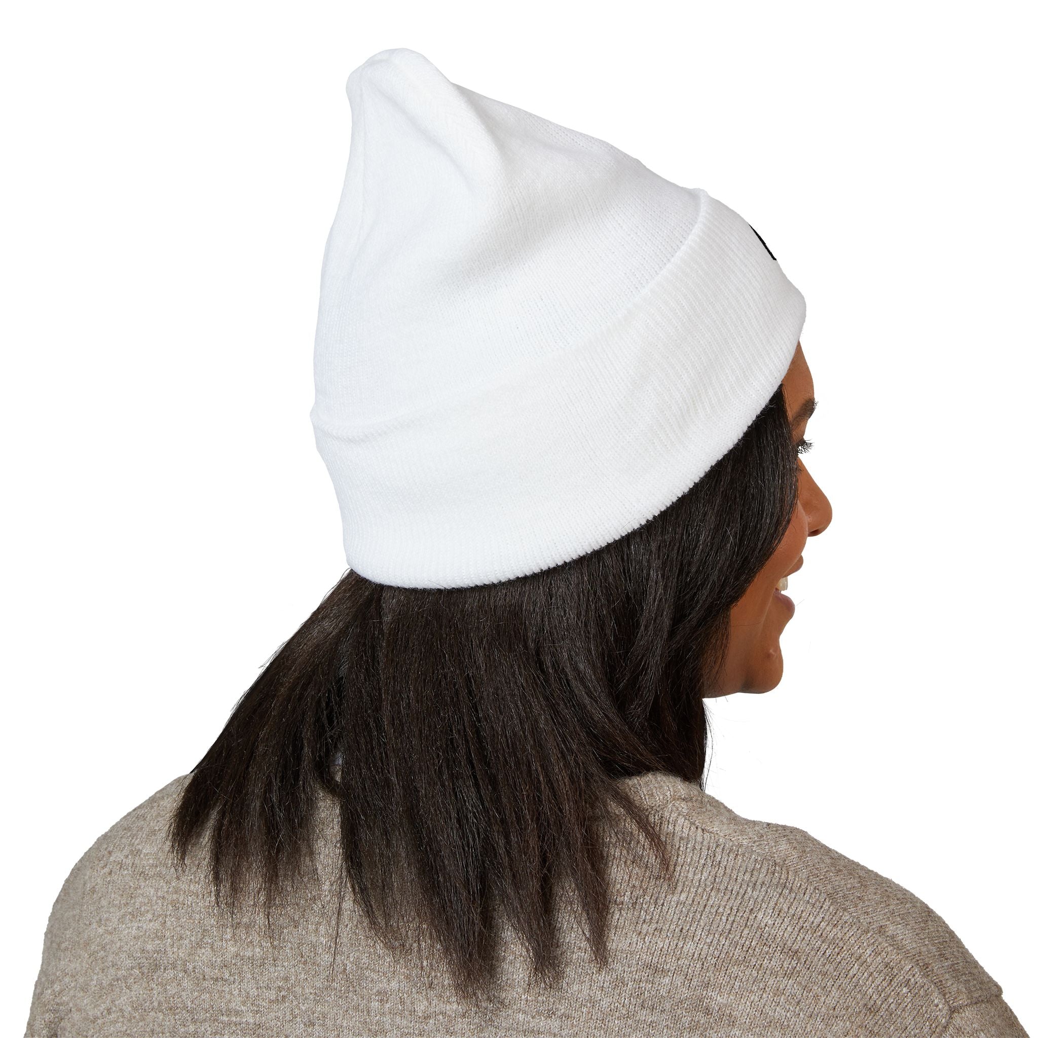 MTM Embroidered Beanie - White